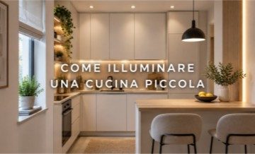 Immagine di Come illuminare una cucina piccola: lumen, lux e punti luce